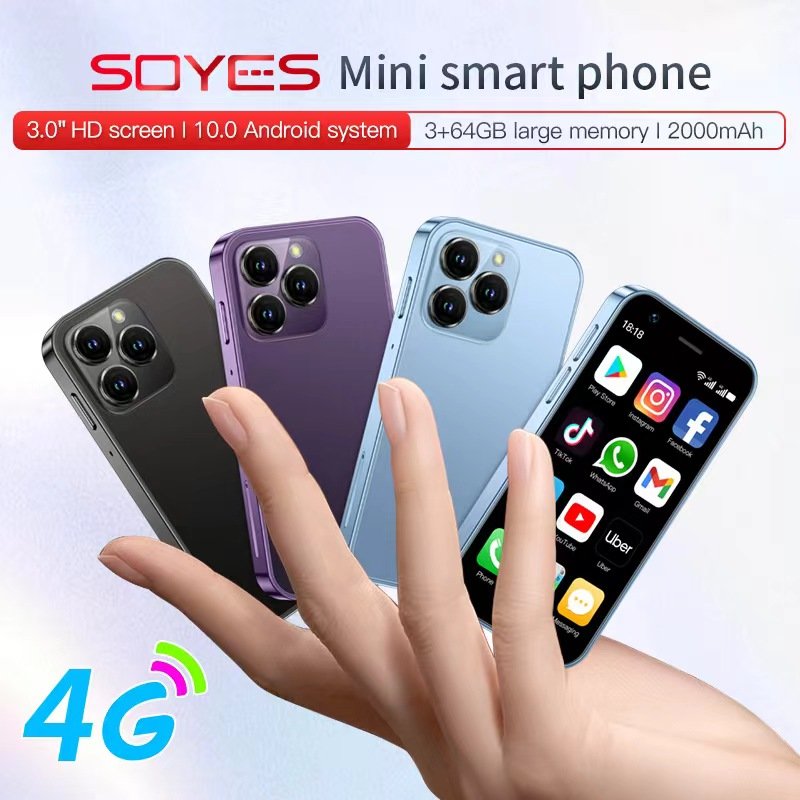 New XS16 3 Inch cheap Mobile Phone Android 10 Big Battery 2000mAH 3G&4G LTE 64GB Mini Smartphone Android Cellphone Smart Phone